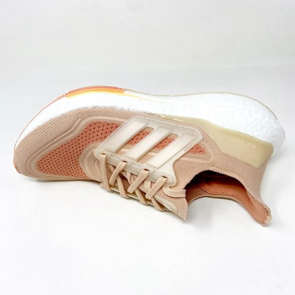 Adidas Ultraboost 21 Halo Blush Pink Womens Running Shoes S23838 - Picture 4 of 5